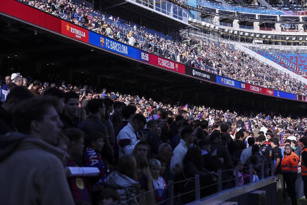 Archivo - Grada del Spotify Camp Nou