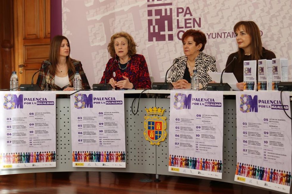 Presentación del programa del 8M 'Palencia por la Igualdad' .