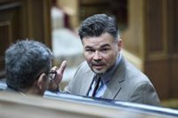 Rufián ensalza a Yolanda Díaz al renunciar a ser candidata e insiste en no prescindir de Irene Montero ni Podemos