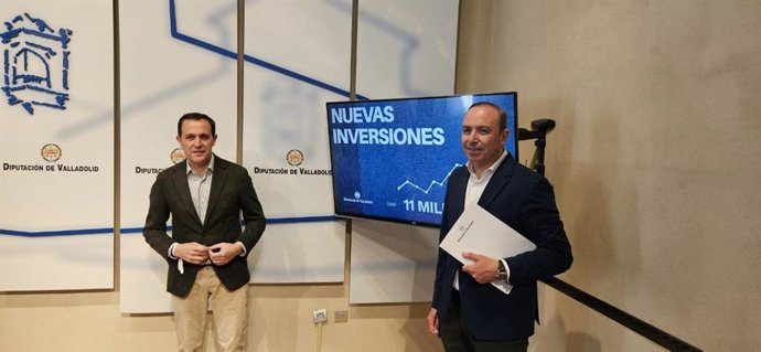 El presidente de la Diputación de Valladolid, Conrado Íscar, junto al vicepresidente de la institución provincial,, Víctor Alonso, dan a conocer la liquidación de presupuesto correspondiente al ejercicio 2025