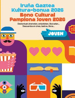 Cartel del Bono Cultural Pamplona Joven