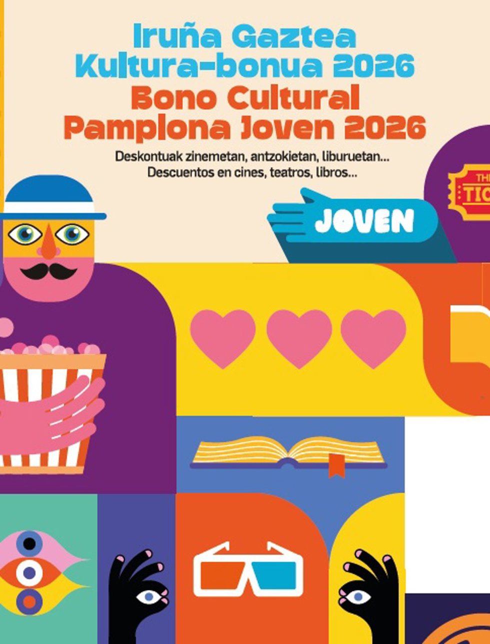 Cartel del Bono Cultural Pamplona Joven