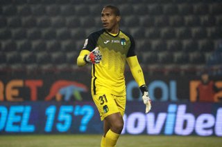 Futbol, Huachipato vs O’higgins Decimosexta fecha, campeonato Nacional 2025. El jugador de O’higgins Omar Carabali es fotografiado durante el partido de primera division contra Huachipato disputado en el estadio CAP de Talcahuano,