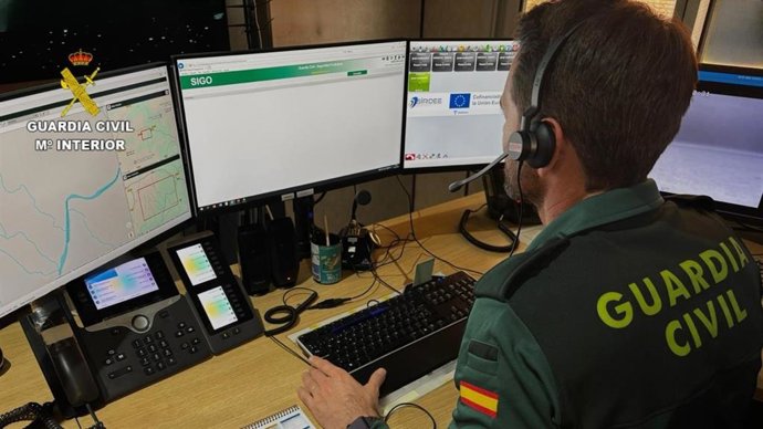 Sala de Emergencias 062 de la Comandancia de la Guardia Civil de Huelva.