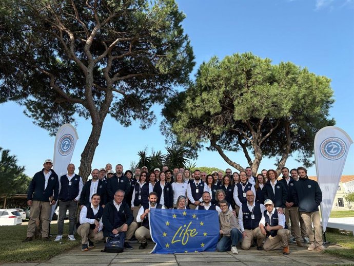 Participantes de la formación 'Fundamentos de la investigación forense y policial en delitos contra la fauna silvestre' en la sede de la UNIA en La Rábida (Huelva).
