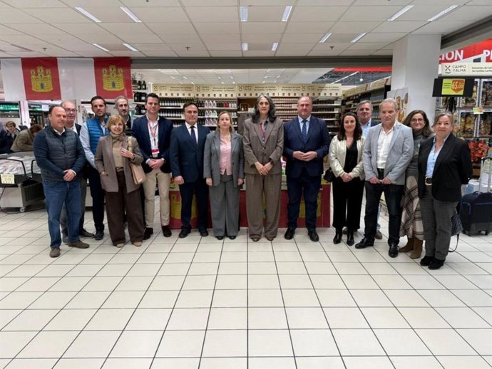 Presentación de los productos 'Campo y alma' en el Alcampo de Getafe.
