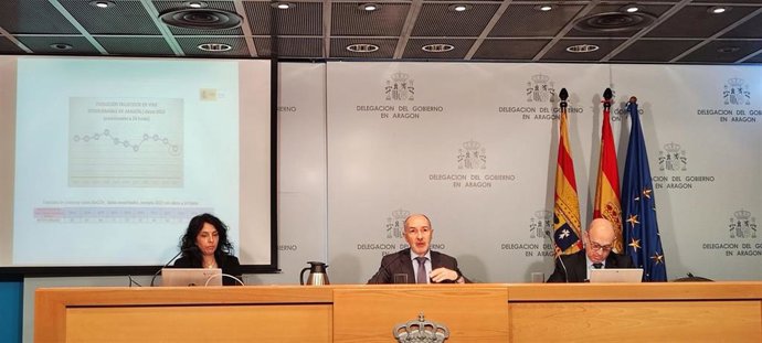 El delegado del Gobierno en Aragón, Fernando Beltrán, este jueves.