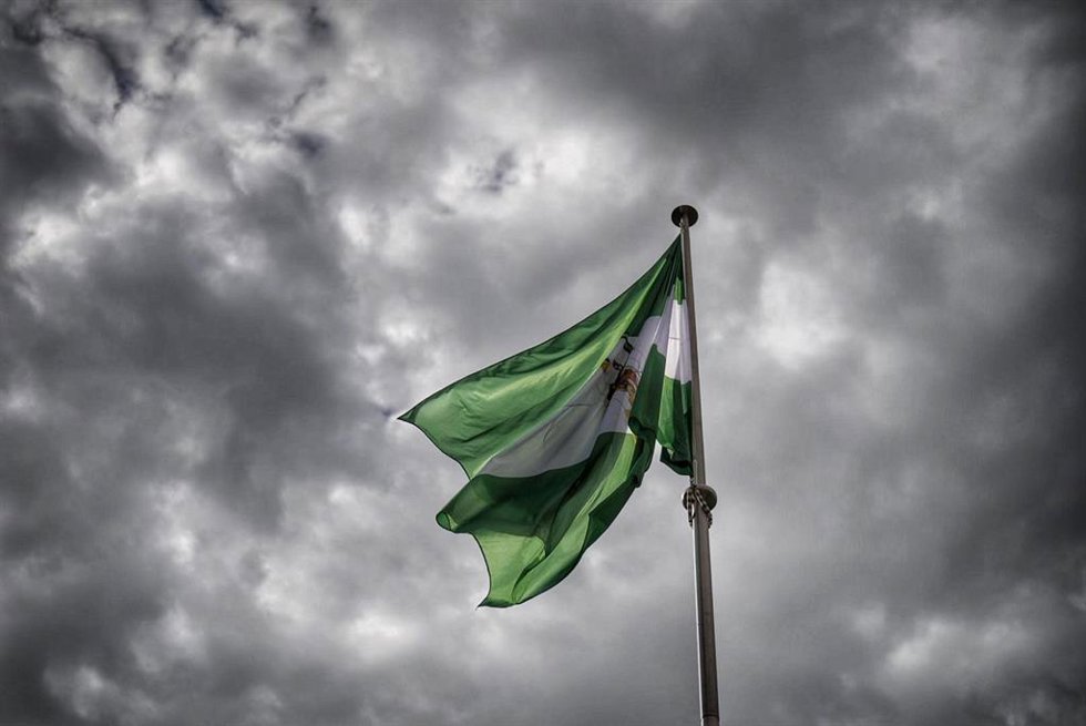 Archivo - Imagen de recurso de una Bandera de Andalucía.