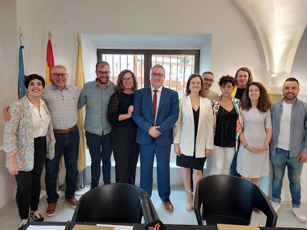 Firma del Pacte del Molí en junio de 2023 entre PSPV y Som Ibi-Compromís