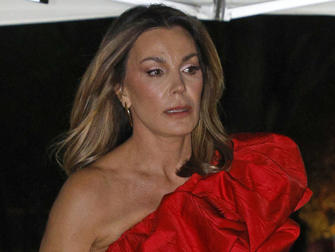 Mar Flores a la salida de la Gala 20º aniversario de la Fundación Aladina