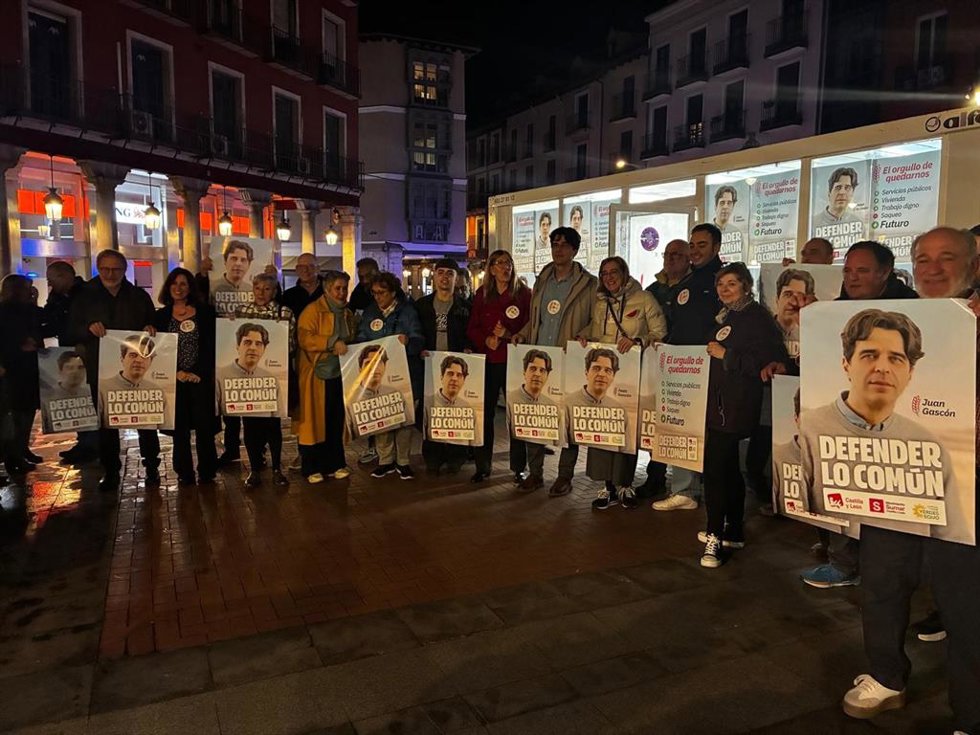 Inicio de campaña en Valladolid de IU-Sumar-Verdes Equo.