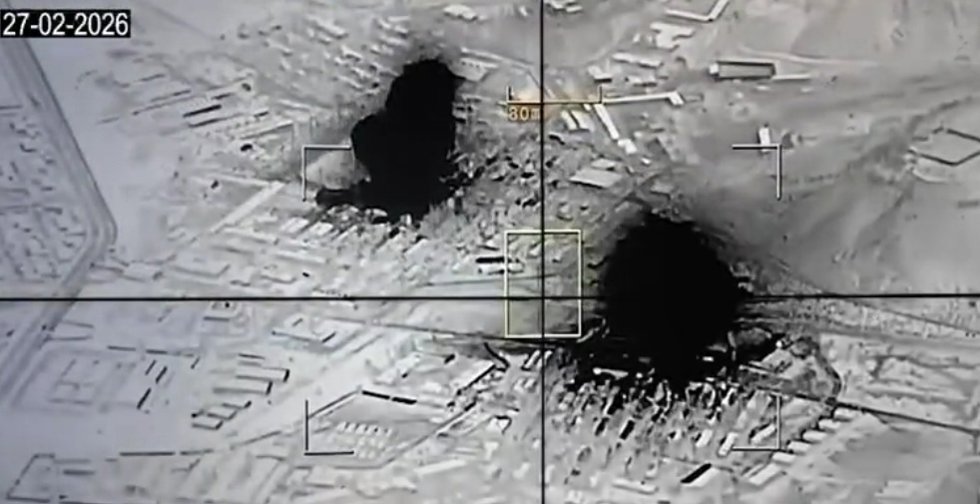 Captura de pantalla de un vídeo de los bombardeos en Kabul