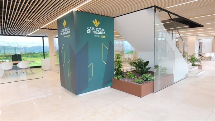 Oficina principal de Pamplona de Caja Rural de Navarra.
