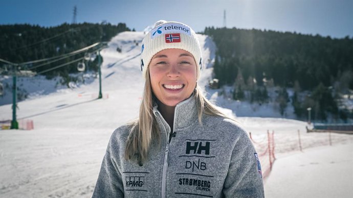 La esquiadora noruega Kajsa Vickhoff Lie, del Team Telenor Alpine Norway Helly Hansen, quinta en los recientes Juegos Olímpicos de Invierno de Milán-Cortina.