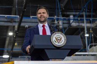 El vicepresidente de EEUU, JD Vance, en un acto en Wisconsin.