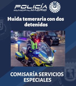 Dos detenidos tras una persecución en la M30