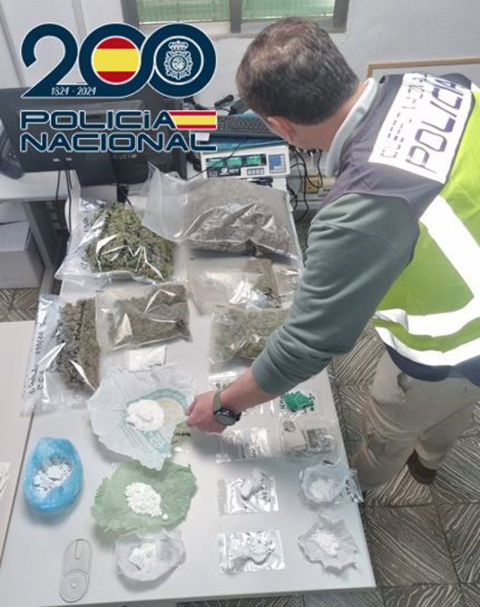 Cocaína y marihuana intervenidas