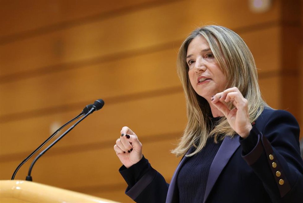 Archivo - La portavoz del PP en el Senado, Alicia García, durante una sesión plenaria extraordinaria, en el Senado,a 15 de enero de 2026, en Madrid (España). 