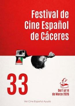 Cartel del Festival de Cine Español de Cáceres 2026