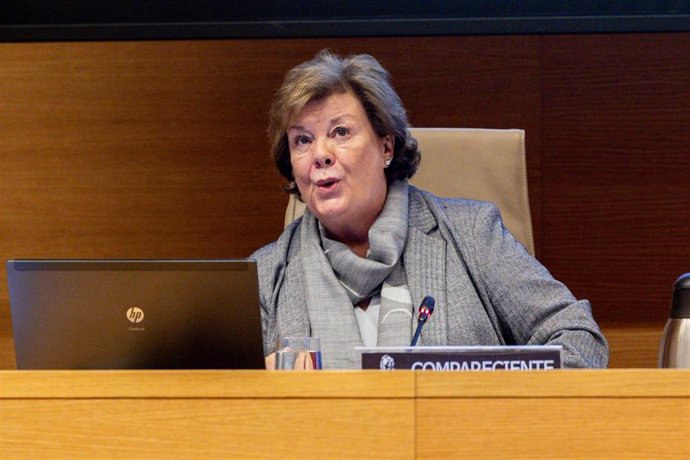 Archivo - La presidenta del Tribunal de Cuentas, Enriqueta Chicano, comparece en la Comisión Mixta para las relaciones con el Tribunal de Cuentas, en el Congreso de los Diputados, a 19 de diciembre de 2024, en Madrid (España).