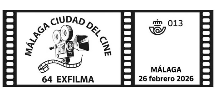 Málaga Ciudad del Cine, protagonista de un nuevo matasellos de Correos