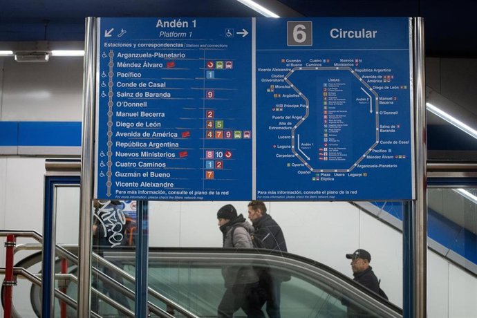 Archivo - Línea 6 de Metro de Madrid 