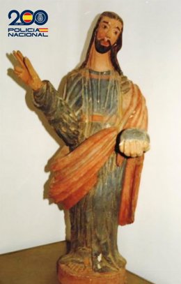 Talla del siglo XVII recuperada en un anticuario de Arévalo (Ávila).