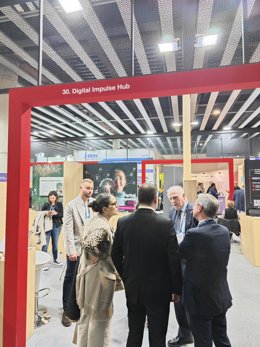 Estand de la Cambra de Terrassa (Barcelona) en una edició anterior de l'MWC