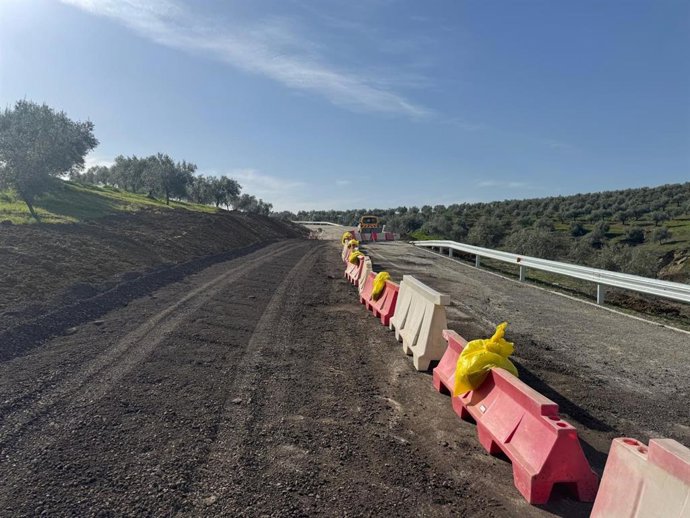 Trabajos en la A-3125.