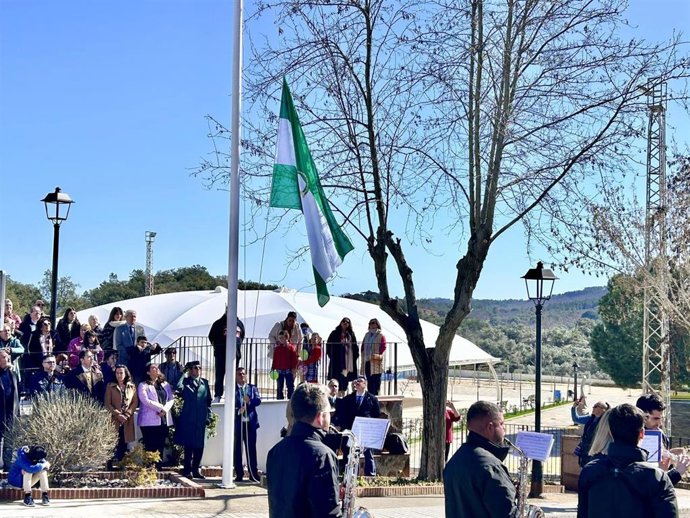 Celebración del Día de Andalucía en Jabugo (Huelva).