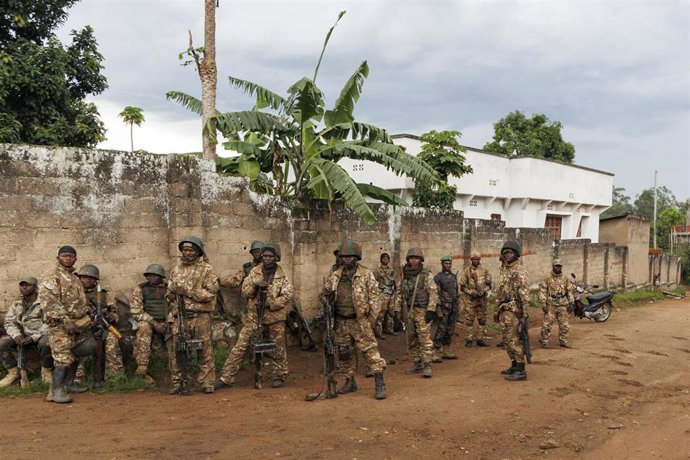Archivo - Fuerzas armadas congoleñas en la provincia de Kivu Norte.