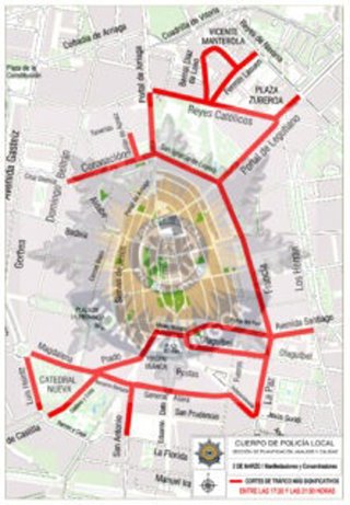 Cortes programados para la tarde del 3 de marzo