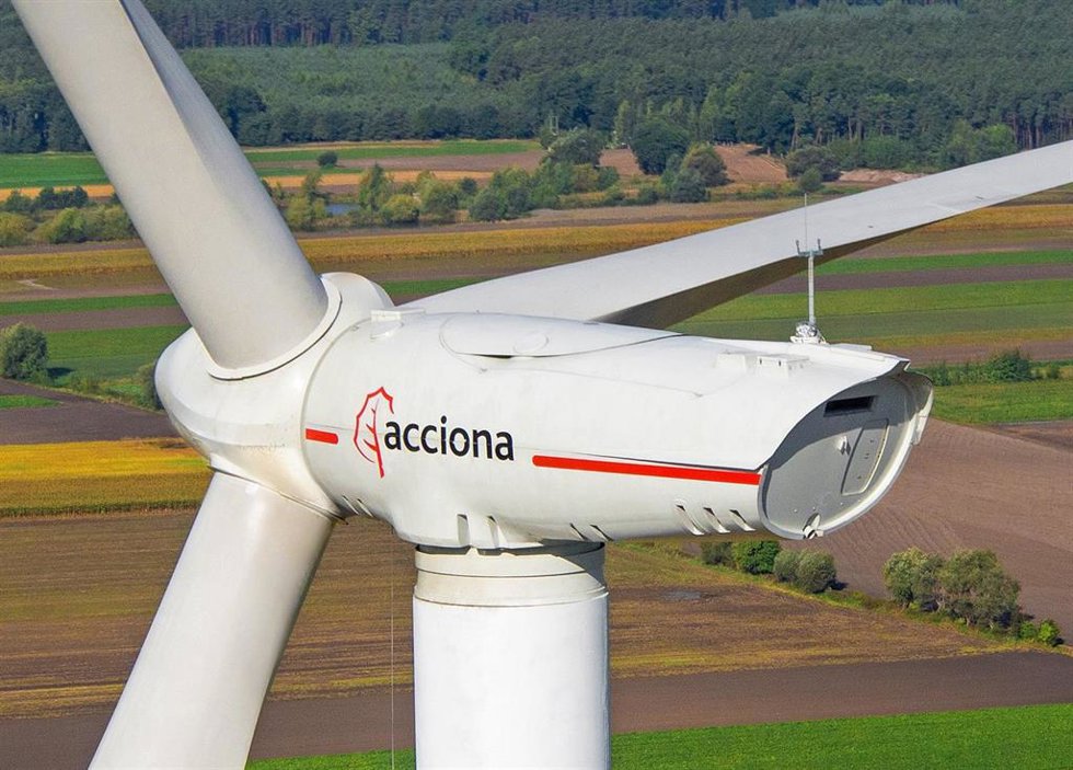 Archivo - Aerogenerador de Acciona Windpower