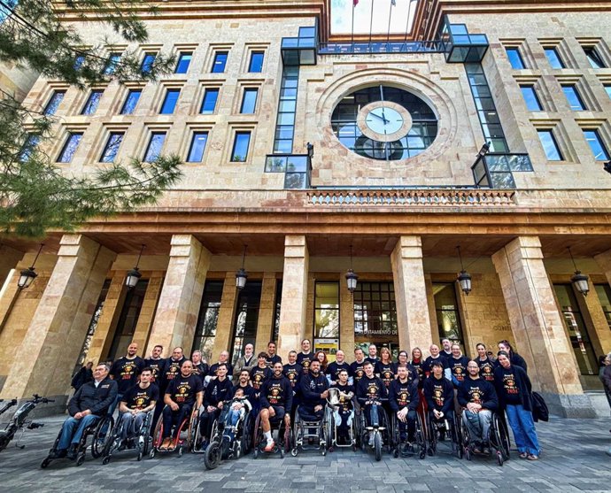 Recepción al BSR Amiab por la Copa del Rey.