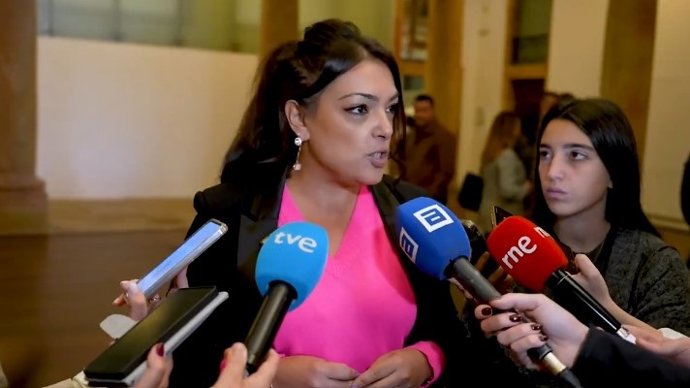 Archivo - La portavoz del Grupo Vox en la Junta General del Principado, Carolina López.