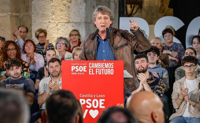 El candidato del PSOE a la Junta de Castilla y León, Carlos Martínez, en una imagen de archivo.