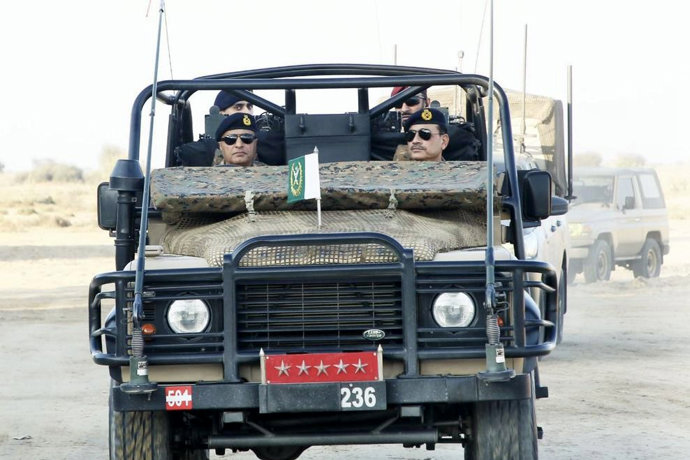 Un vehículo del Ejército paquistaní