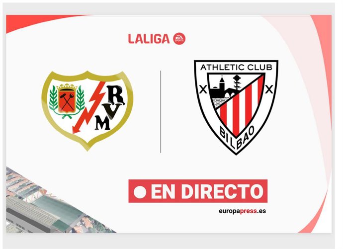 Onces Iniciales probables: Rayo - Athletic: resumen y estadísticas del partido de la jornada 26 de LaLiga EA Sports