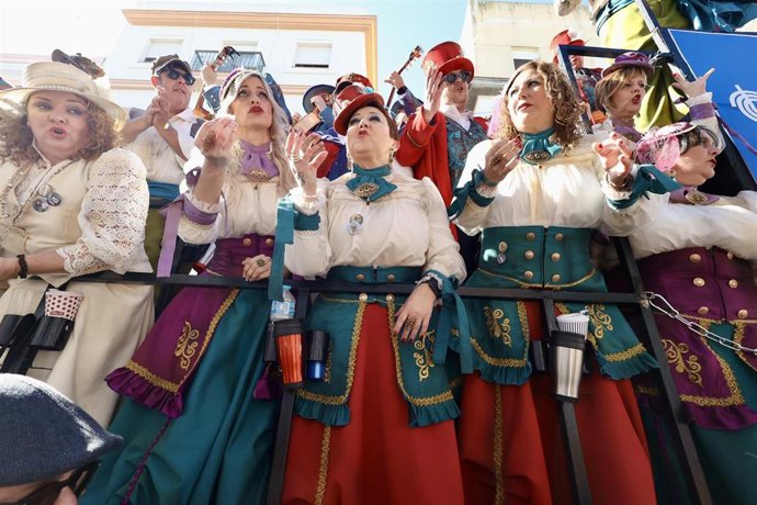 Imagen de archivo del Carrusel de Coros del Carnaval de Cádiz. 