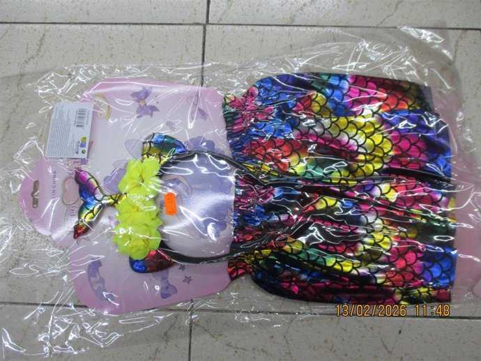 Uno de los artículos de carnaval retirado de las tiendas de Baleares por su inseguridad.