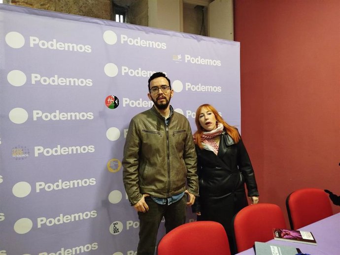 Miguel Ángel Llamas e Irene Zugasti, hoy en Valladolid.