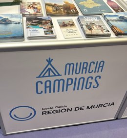 Mostrador de la Región de Murcia en la feria celebrada en Birmingham