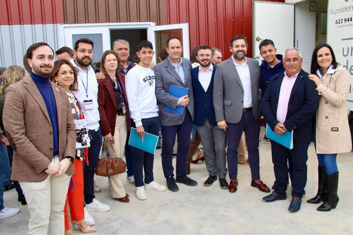 El presidente del PP C-LM, Paco Núñez,en las II Jornadas para fortalecer la Industria y frenar la Despoblación que se están celebrando en Las Valeras.