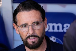 Jose Bordalas, head coach of Getafe CF, looks on during the Spanish League, LaLiga EA Sports, football match played between Getafe CF and Sevilla FC at Coliseum de Getafe stadium on February 22, 2026, in Getafe, Spain.