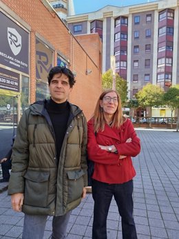 Juan Gascón y Marina Echevarría en el Mercado del Campillo de Valladolid.