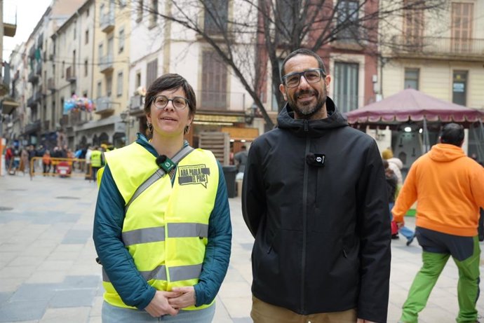 El secretari general de la CUP, Non Casadevall, al llançament de 'Ara parla el país'