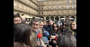 Patxi López, tras ser increpado en Salamanca: "Es un ejemplo de cómo la derecha está inoculando odio en la gente"
