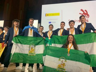 Andaluces galardonados en el campeonato nacional de FP SpainSkills 2026.