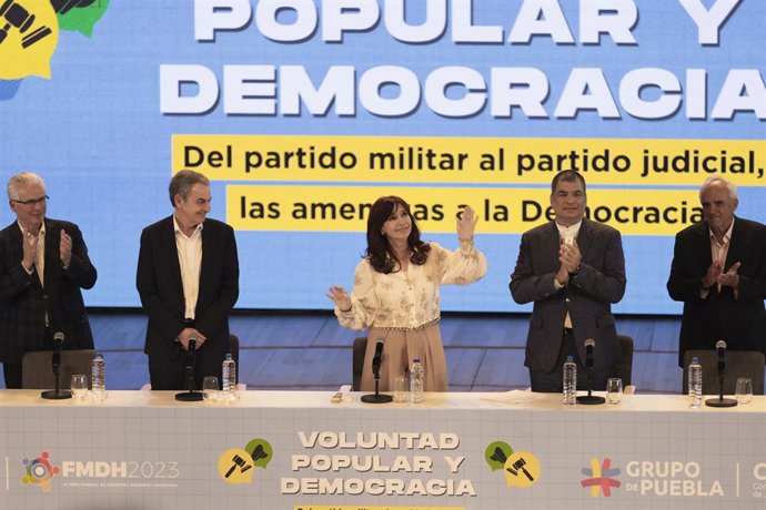 Archivo - March 21, 2023, Buenos Aires, Argentina: The Grupo Puebla held an international meeting to support Cristina Fernandez de Kirchner in the framework of the 3rd. World Forum on Human Rights. The meeting was called ''Popular Will and Democracy: From