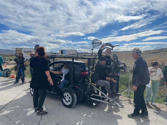 Rodaje en Navarra de la película "Hasta la vista".